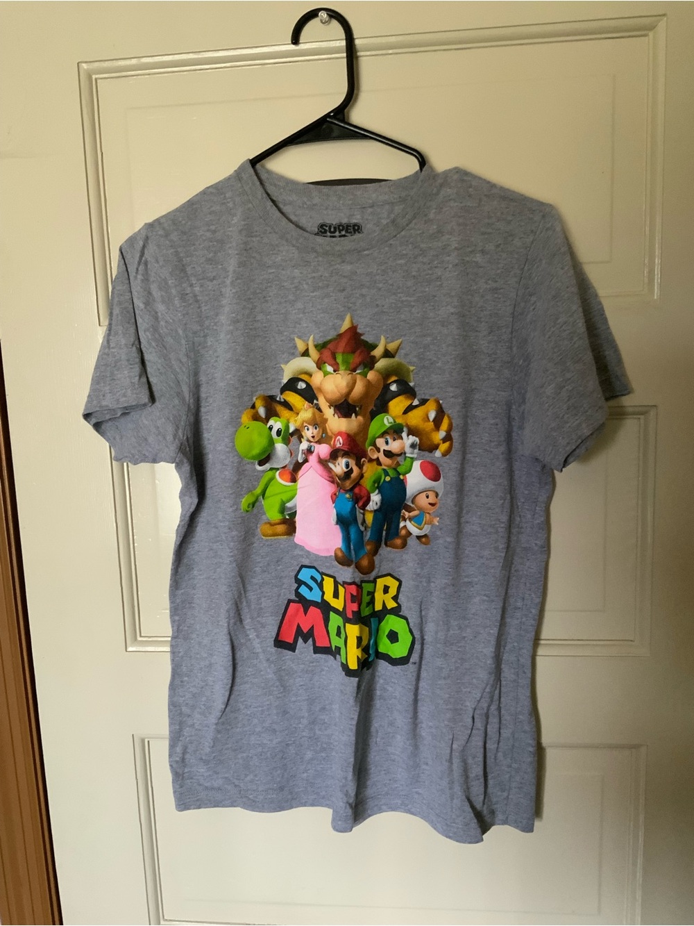 Nintendo Super Mario Character Graphic Tee Gray